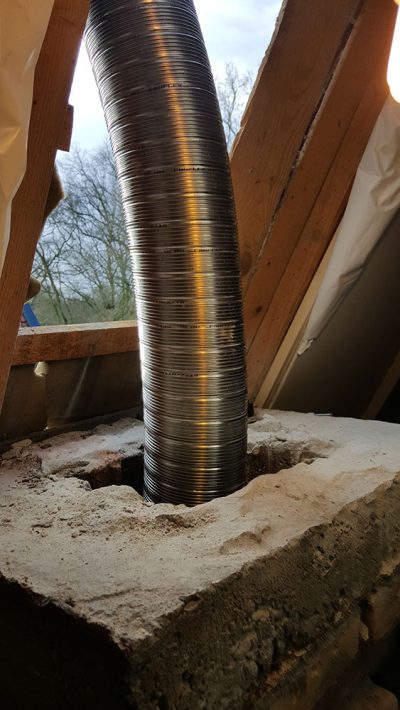 Matt RVS Rookkanaal Liner/Schoorsteen Kachel Stijve Metalen Pijp Open